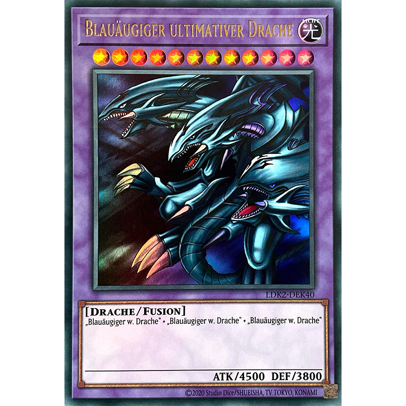 Blauäugiger ultimativer Drache - Ultra Rare