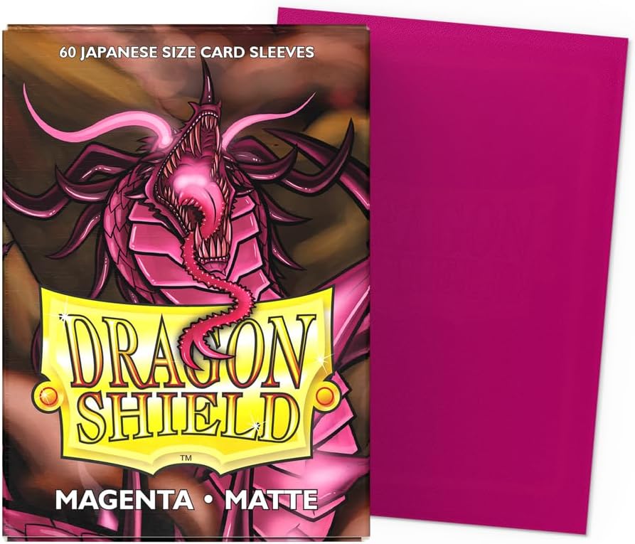 Dragon Shield Small Card Sleeves - Matte Magenta (60 Sleeves)