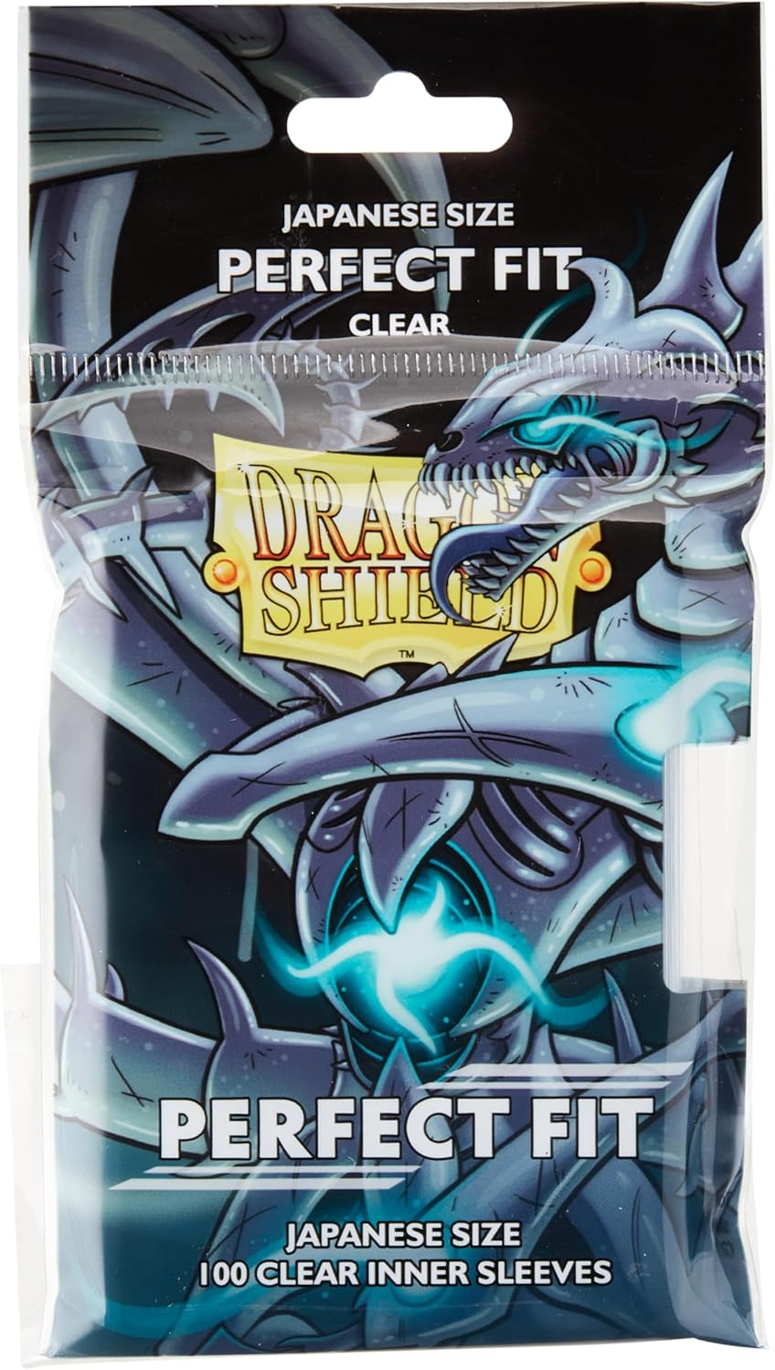Dragon Shield Standard Perfect Fit Japanese Size Inner Card Sleeves - Clear (100 Sleeves)