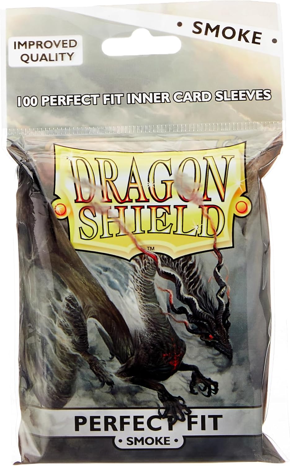 Dragon Shield Standard Perfect Fit Card Sleeves - Smoke (100 Sleeves)
