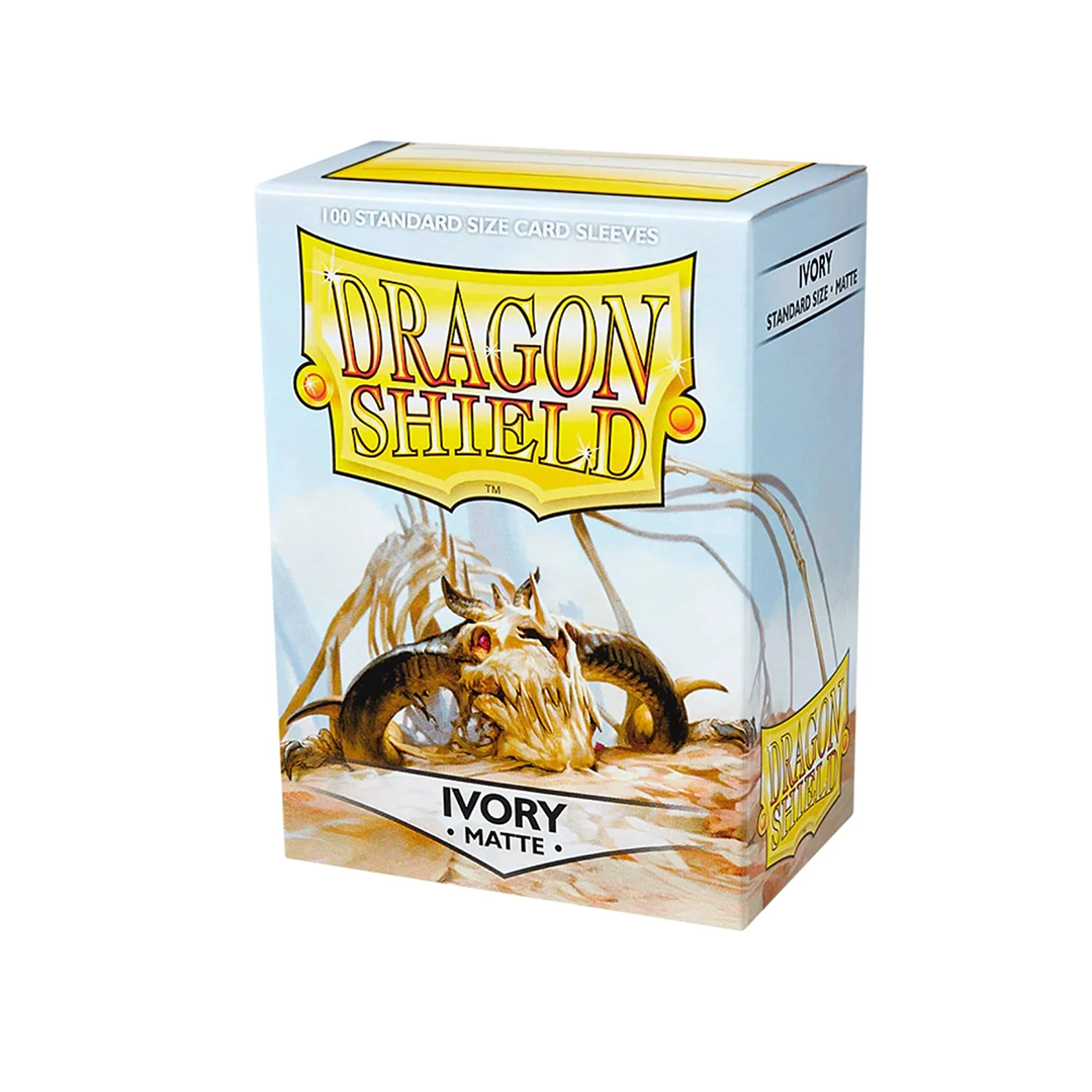Dragon Shield Standard Size Card Sleeves - Matte Ivory (100 Sleeves)