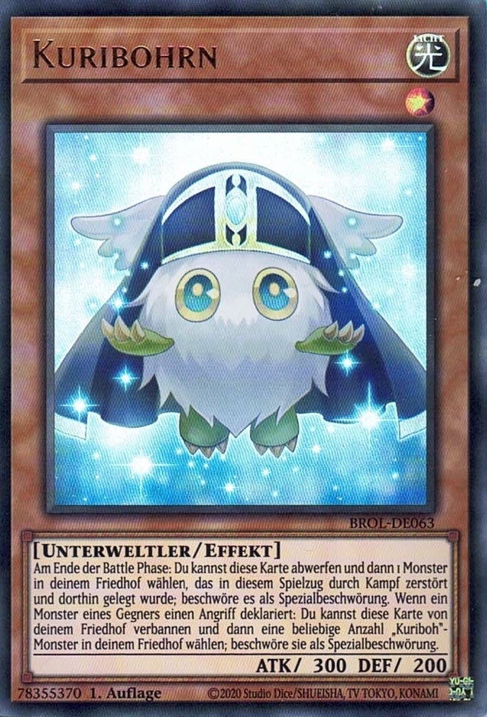 Carta Kuribohrn - BROL-EN063 - Ultra Rara - Edición 1ª - Del Set Brothers Of Legend