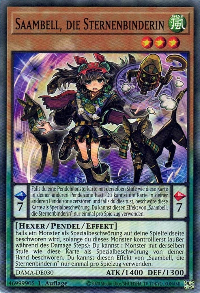 Saambell, die Sternenbinderin - Common - Divine Cards