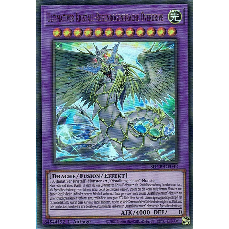 Ultimativer Kristall-Regenbogendrache Overdrive - Ultra Rare