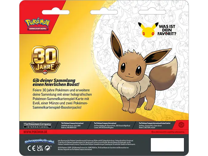 Pokemon - 30 Jahre 2-Pack Blister (DE)