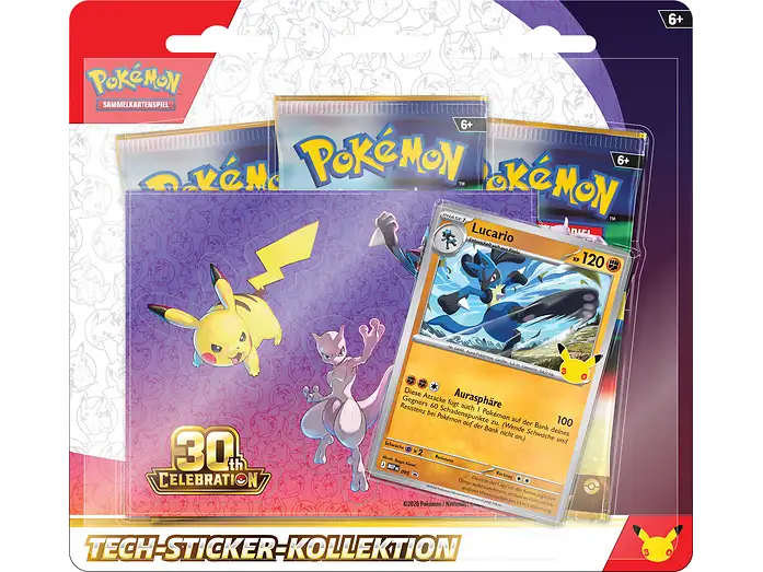 Pokémon - 30 Jahre Tech-Sticker-Kollektion Lucario (DE)