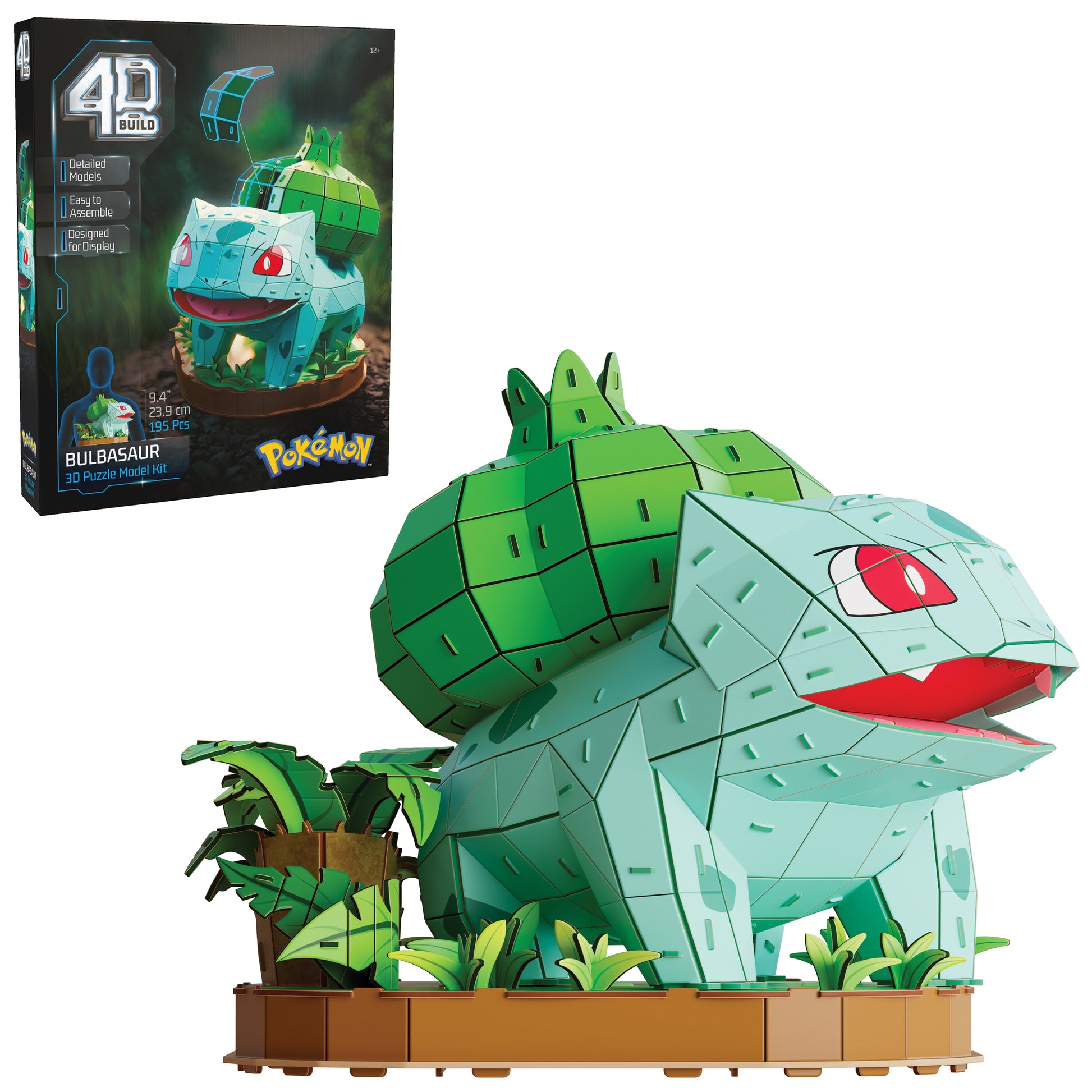 Spin Master 4D Build Pokémon Bisasam – 3D Pixel-Modellbausatz