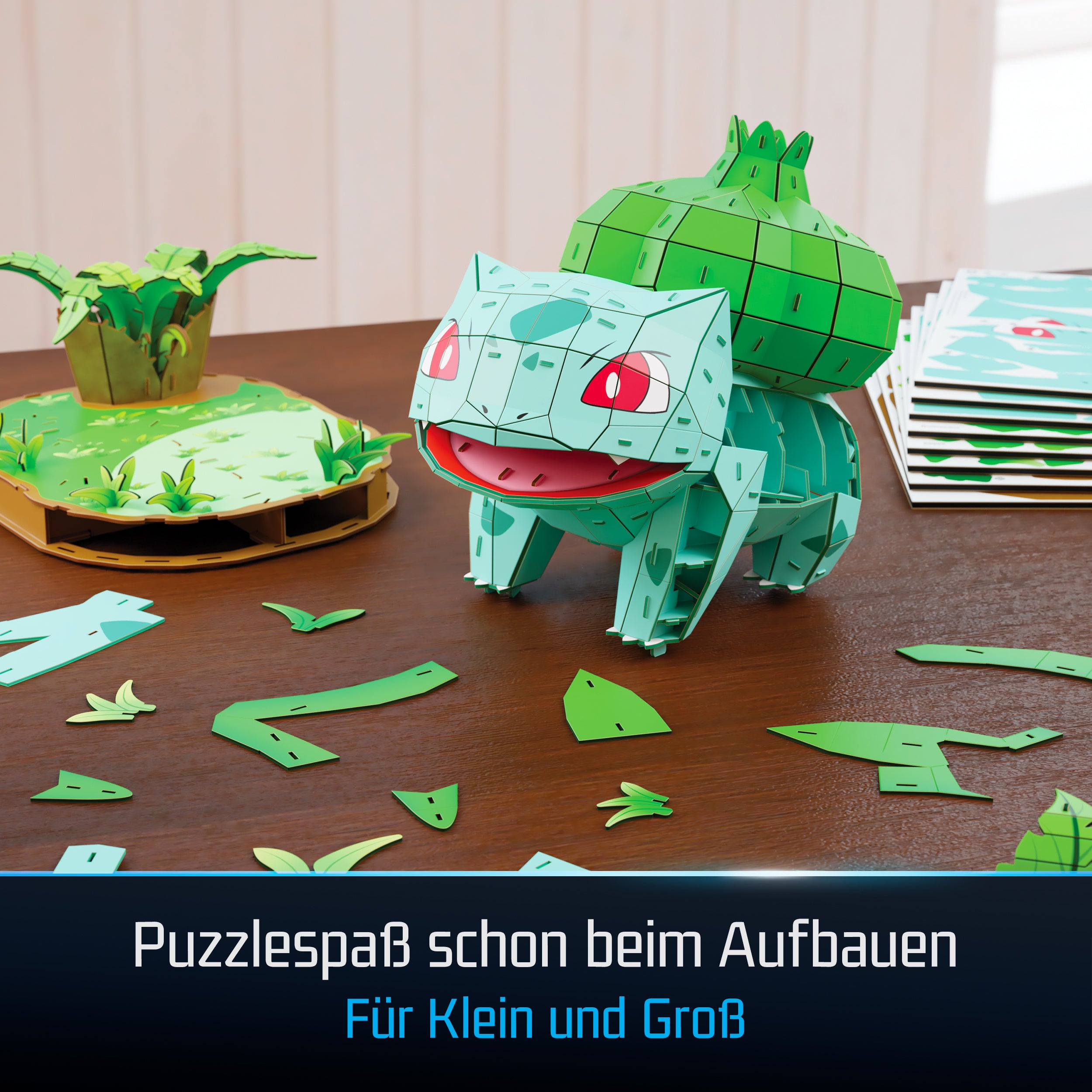 Spin Master 4D Build Pokémon Bisasam – 3D Pixel-Modellbausatz