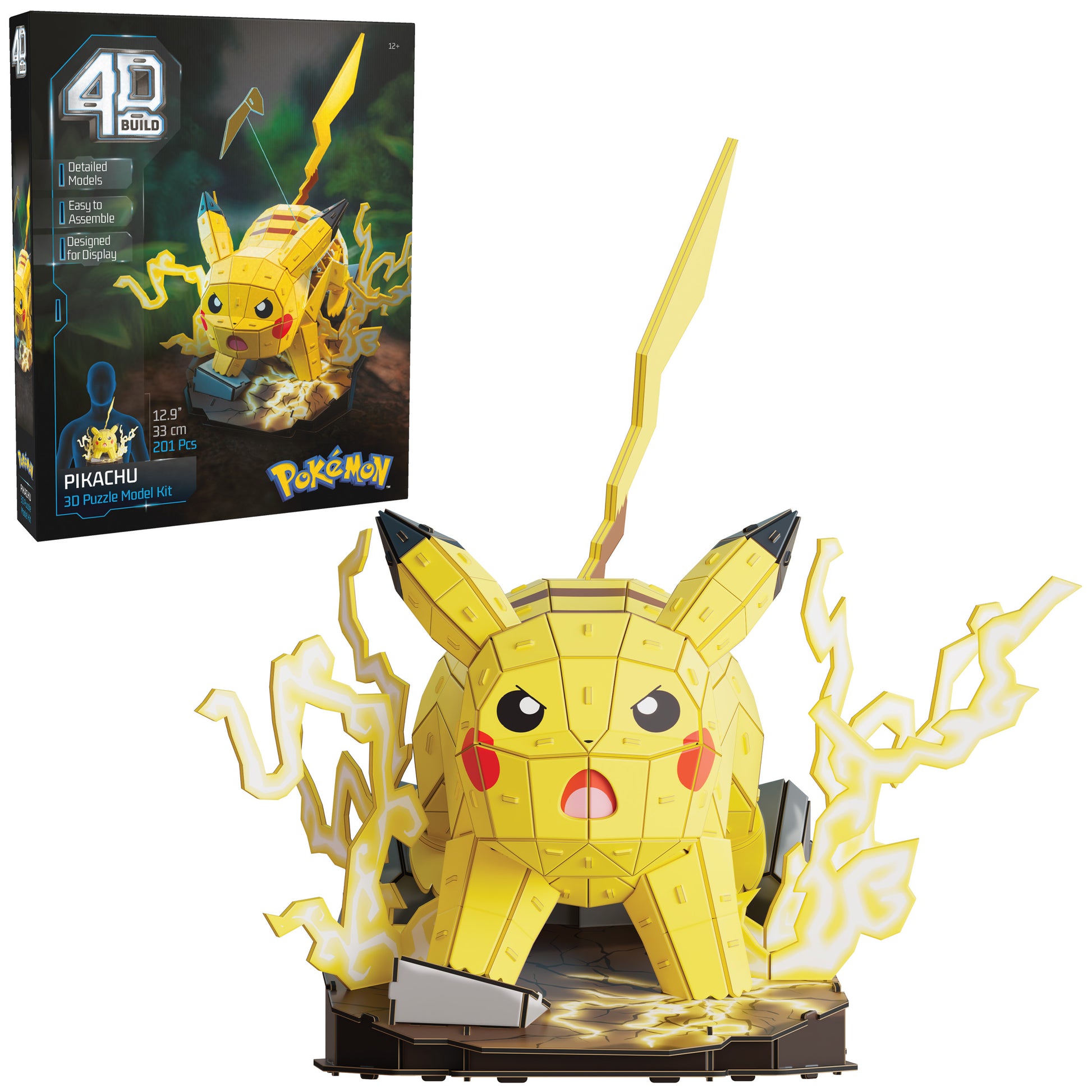 Spin Master 4D Build Pokémon Pikachu – 3D Pixel-Modellbausatz