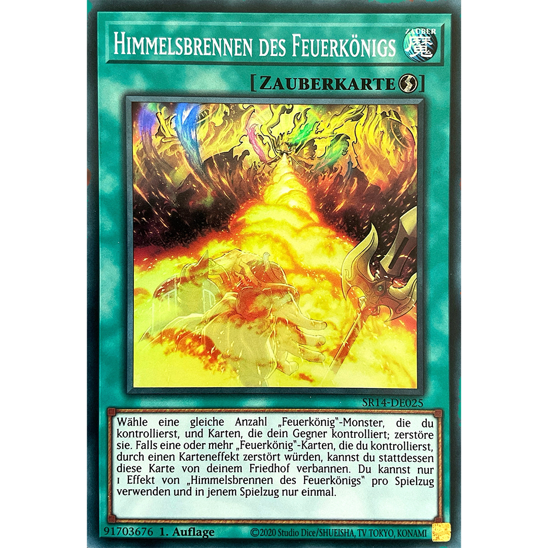 Himmelsbrennen des Feuerkönigs - Super Rare