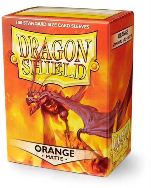 Dragon Shield Standard Size Card Sleeves - Matte Orange