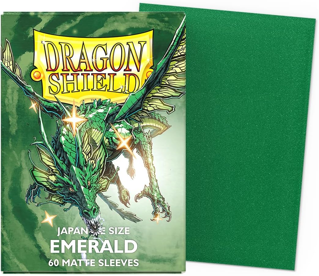 Dragon Shield Small Card Sleeves - Matte Emerald (60 Sleeves)