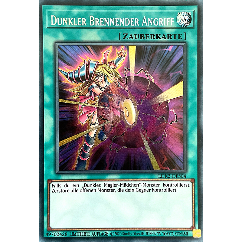 Dunkler Brennender Angriff - Secret Rare