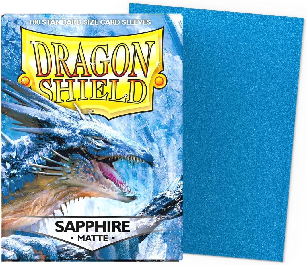 Dragon Shield Standard Size Card Sleeves - Matte Sapphire (100 Sleeves)