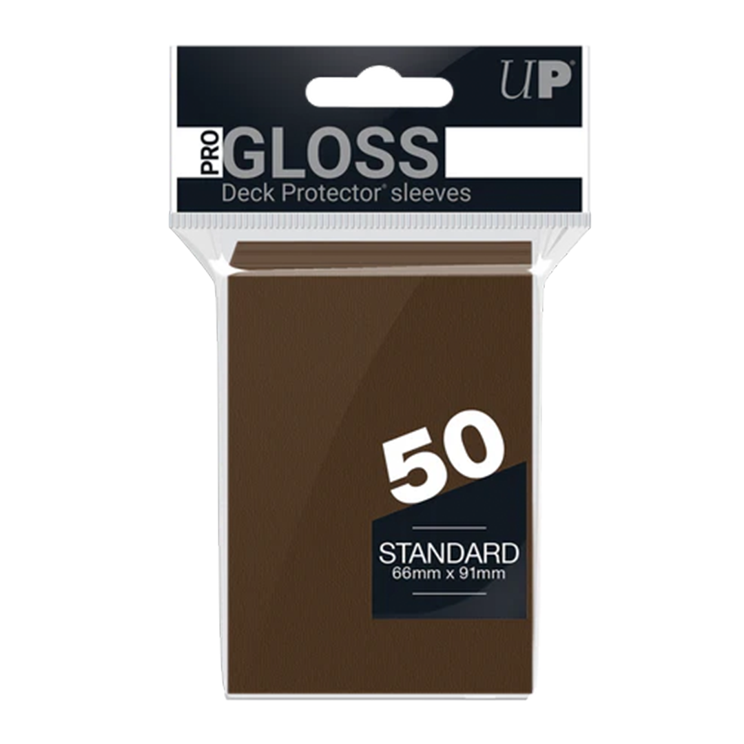 Ultra Pro Gloss Standard Deck Protector - Braun (50 Hüllen)