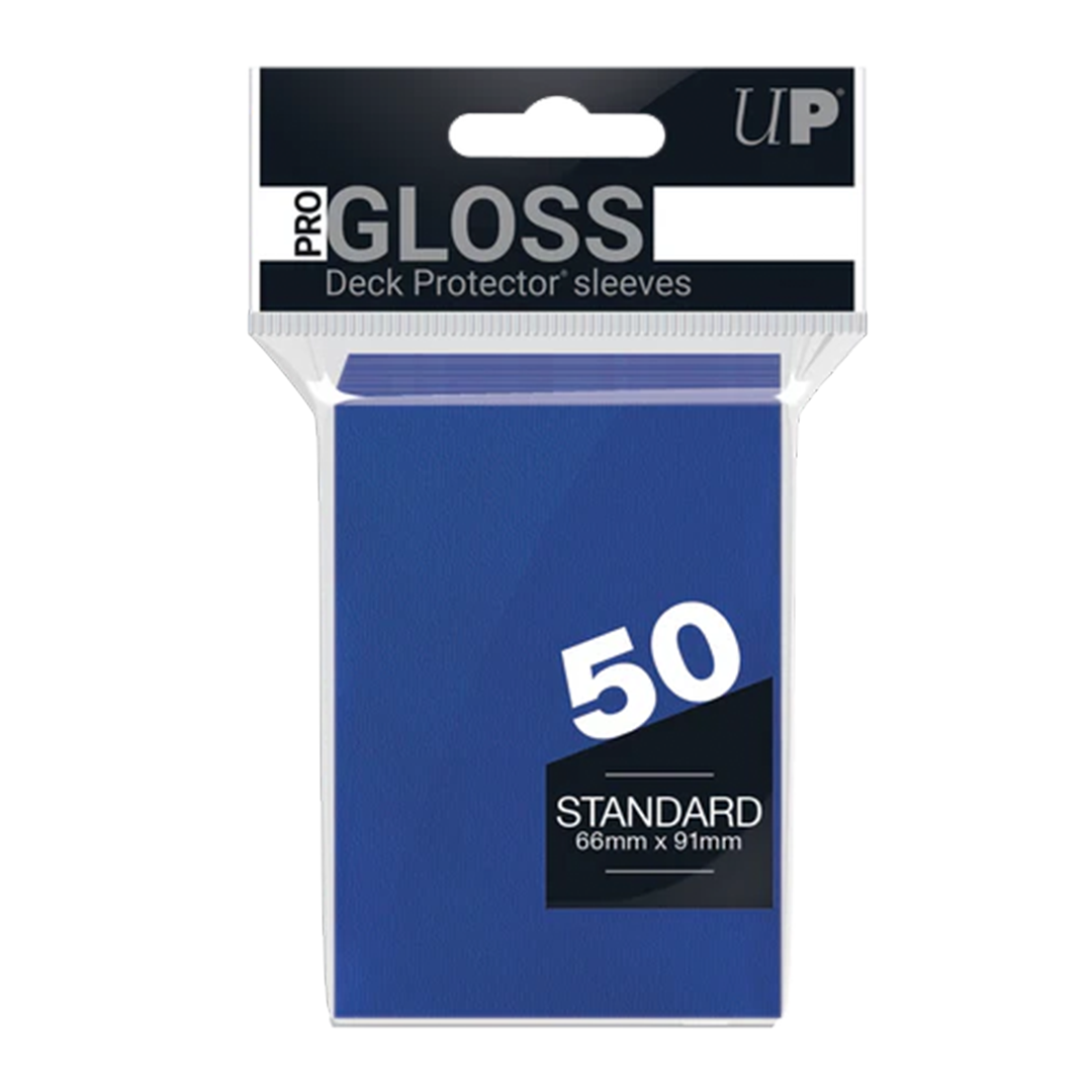 Ultra Pro Gloss Standard Deck Protector - Blau (50 Hüllen)