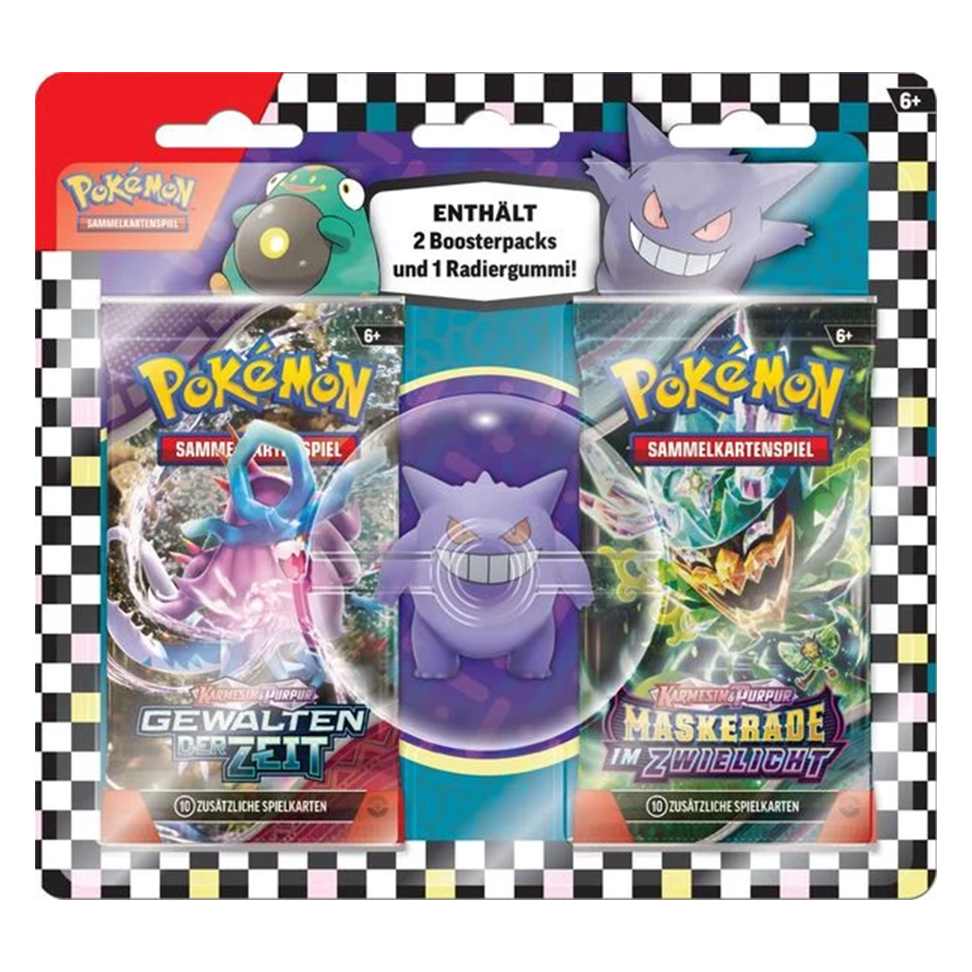 Pokemon Back to School Radiergummi Blister - Gengar (deutsch)