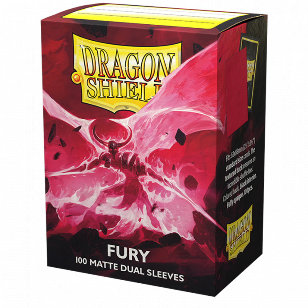 Dragon Shield Standard Size Card Sleeves - Dual Matte Fury (100 Sleeves)