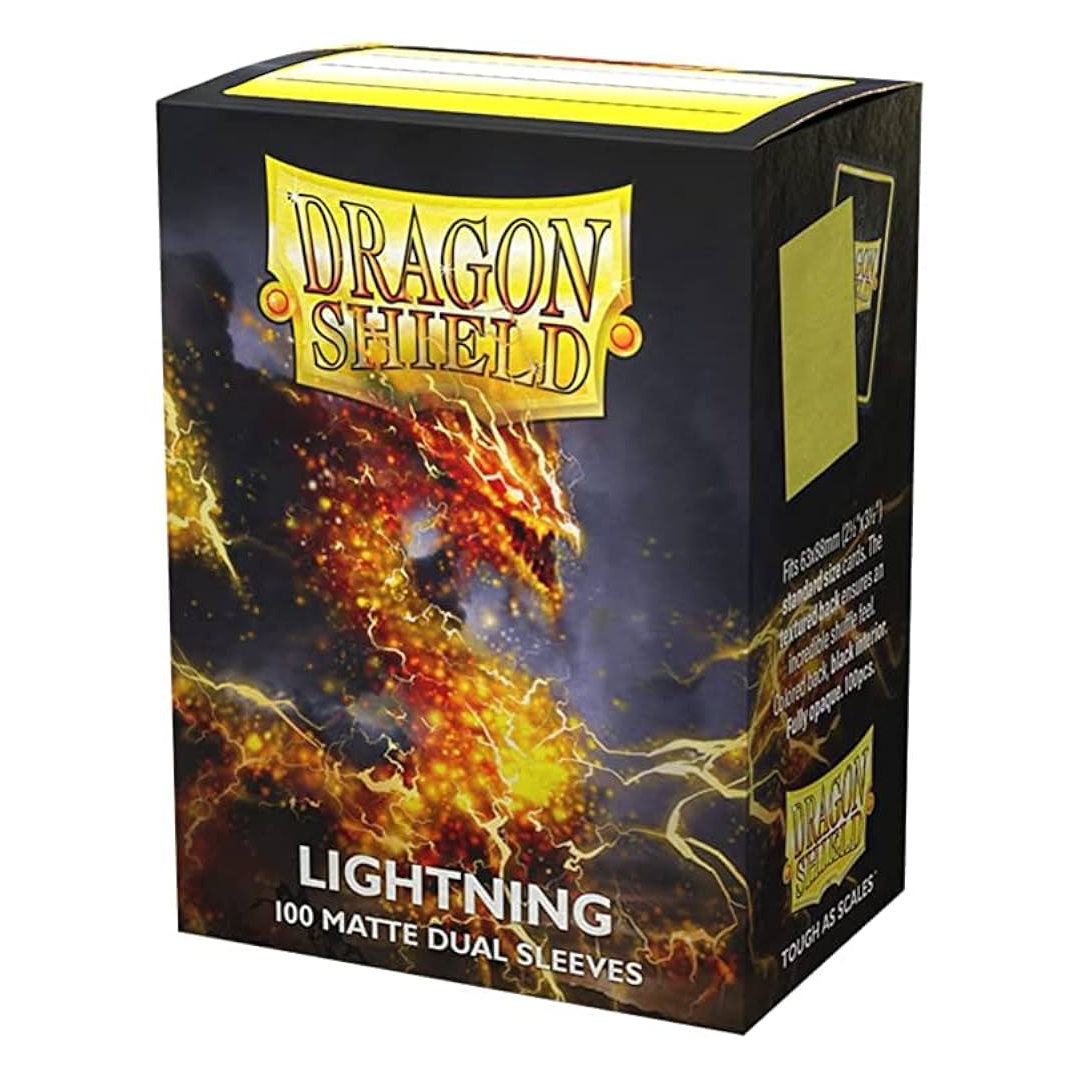 Dragon Shield Standard Size Card Sleeves - Dual Matte Lightning (100 Sleeves)