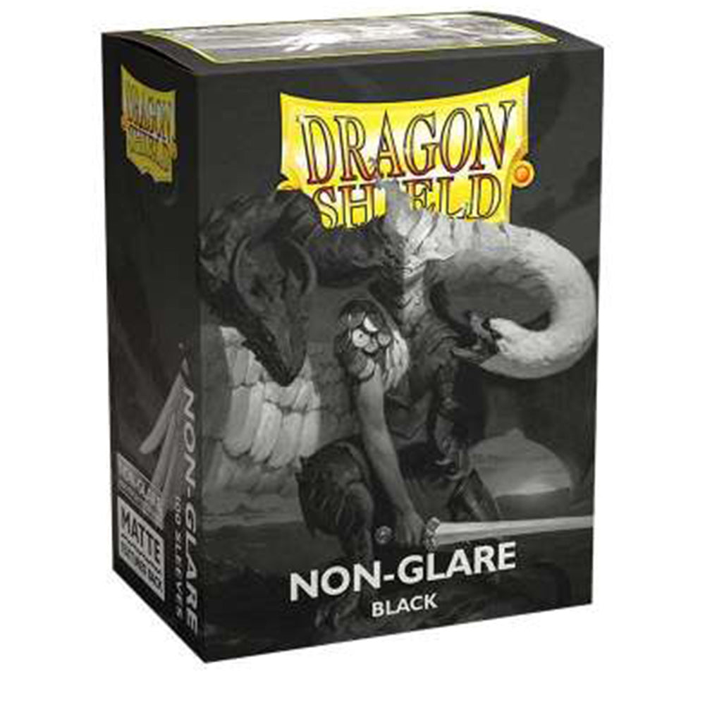 Dragon Shield Standard Size Card Sleeves - Matte Black Non Glare (100 Sleeves)