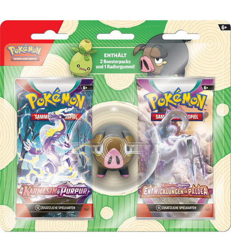 Pokémon TCG Back to School Eraser Blister Ferkuli Deutsch