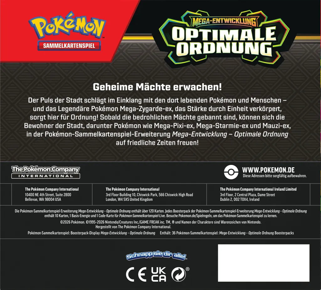 Pokemon Optimale Ordnung Display