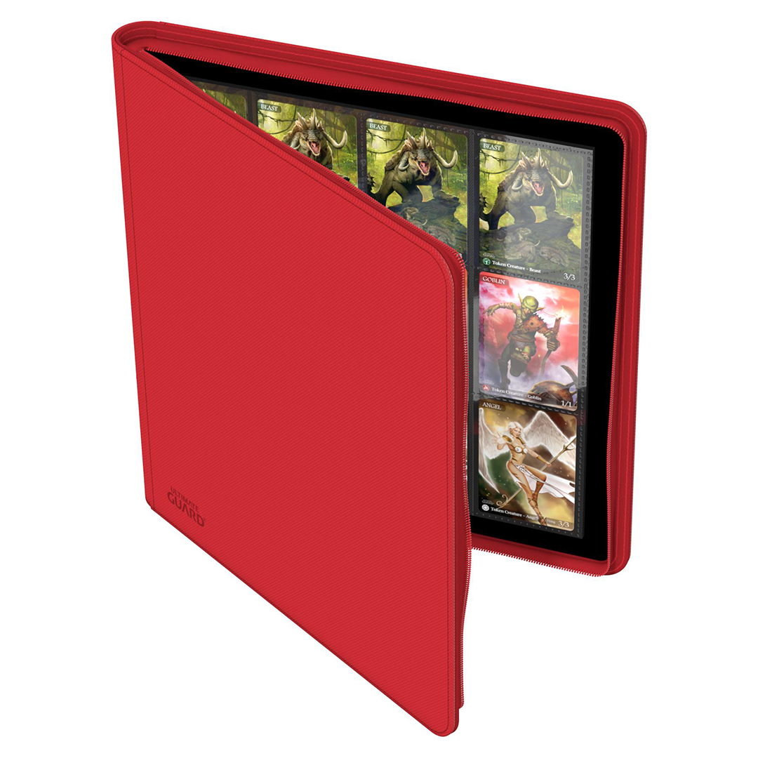 Ultimate Guard - 12-Pocket QuadRow ZipFolio XenoSkinTM - Red