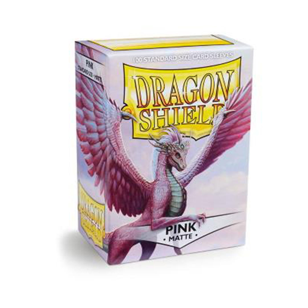 Dragon Shield Standard Size Card Sleeves - Matte Pink (100 Sleeves)