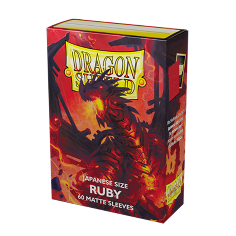Dragon Shield Small Card Sleeves - Matte Ruby 'Geledar' (60 Sleeves)