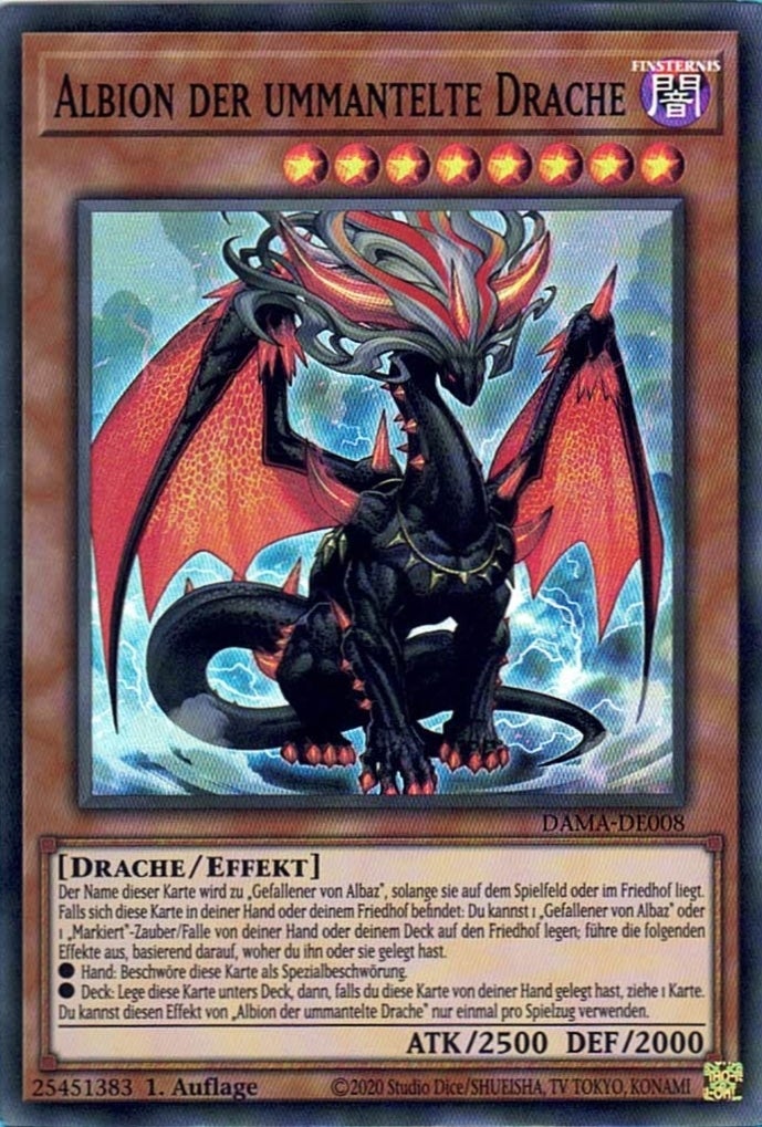 Albion der ummantelte Drache - Super Rare - Divine Cards