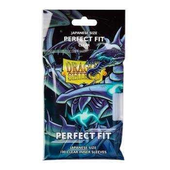Dragon Shield Japanese Size Perfect Fit Card Sleeves - Clear Qyonshi (100 Sleeves) - Divine Cards