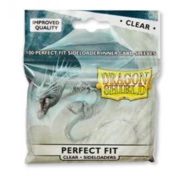Dragon Shield Standard Perfect Fit Sideloading Card Sleeves - Clear (100 Sleeves) - Divine Cards