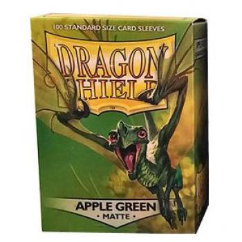 Dragon Shield Standard Size Card Sleeves - Matte Apple Green (100 Sleeves) - Divine Cards