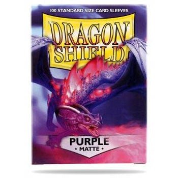 Dragon Shield Standard Size Card Sleeves - Matte Purple (100 Sleeves) - Divine Cards