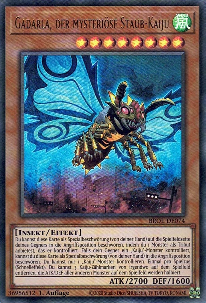 Gadarla, der mysteriöse Staub-Kaiju - Ultra Rare - Divine Cards