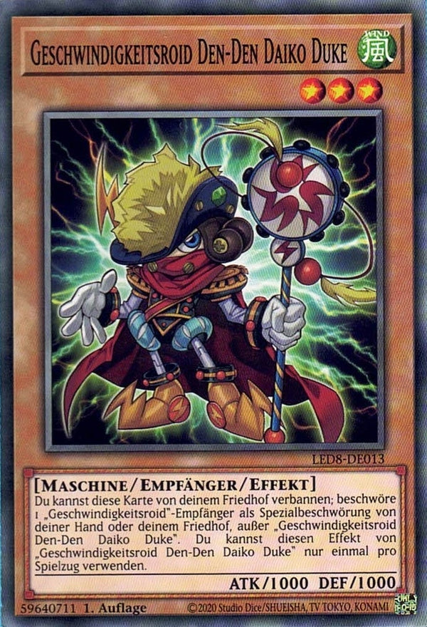 Geschwindigkeitsroid Den-Den Daiko Duke - Common - Divine Cards