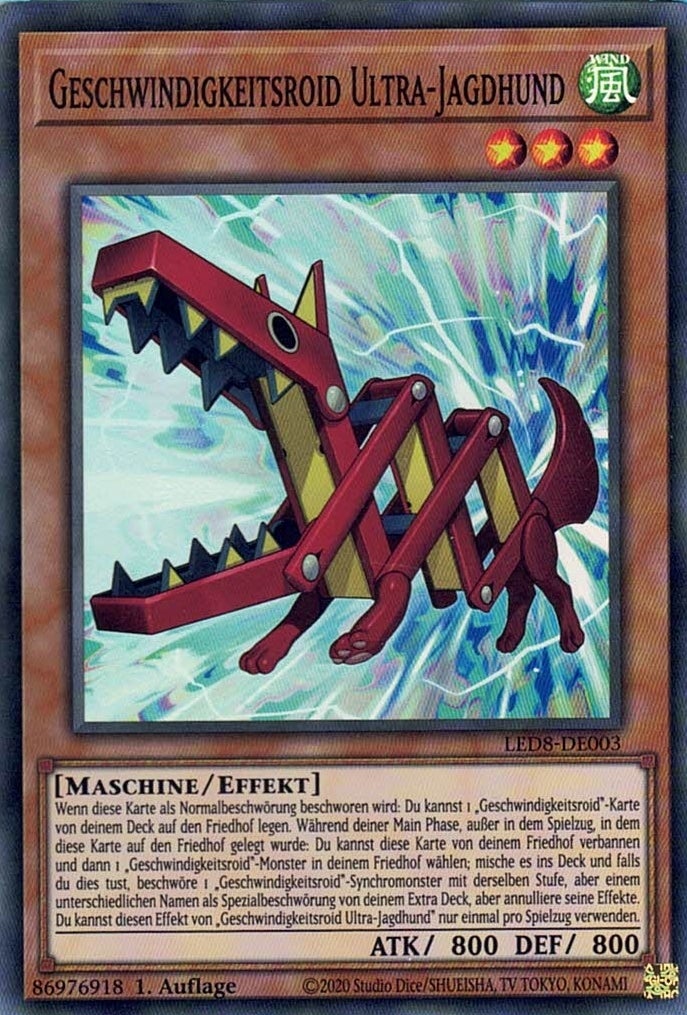 Geschwindigkeitsroid Ultra-Jagdhund - Super Rare - Divine Cards