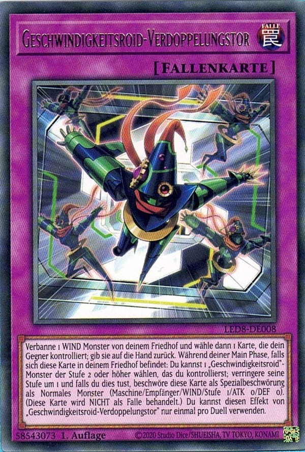Geschwindigkeitsroid-Verdoppelungstor - Rare - Divine Cards