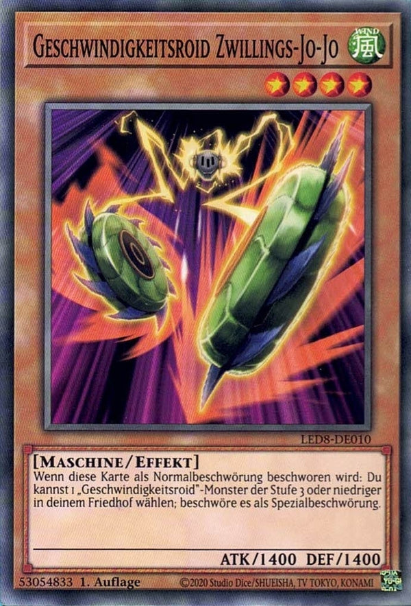Geschwindigkeitsroid Zwillings-Jo-Jo - Common - Divine Cards