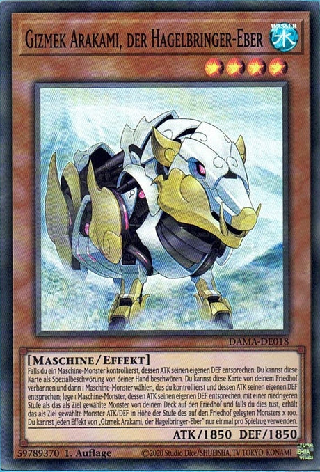 Gizmek Arakami,der Hagelbringer-Eber - Super Rare - Divine Cards