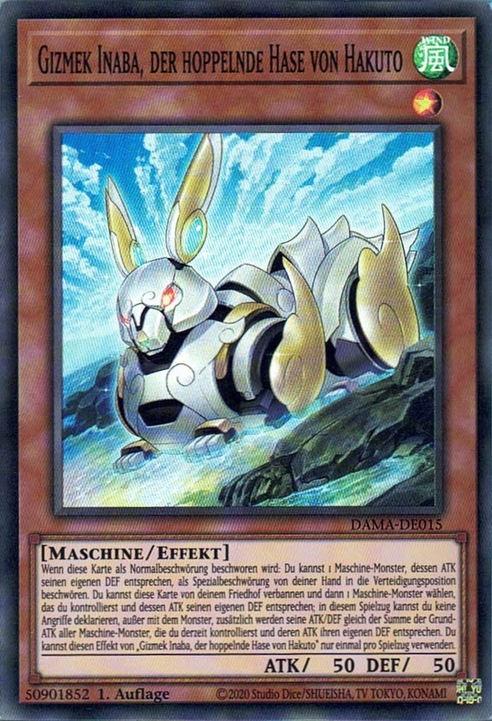 Gizmek Inaba, der hoppelnde Hase von Hakuto - Super Rare - Divine Cards