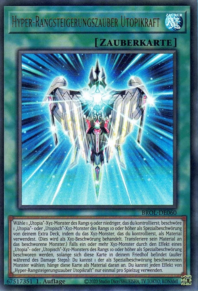 Hyper-Rangsteigerungszauber Utopikraft - Ultra Rare - Divine Cards
