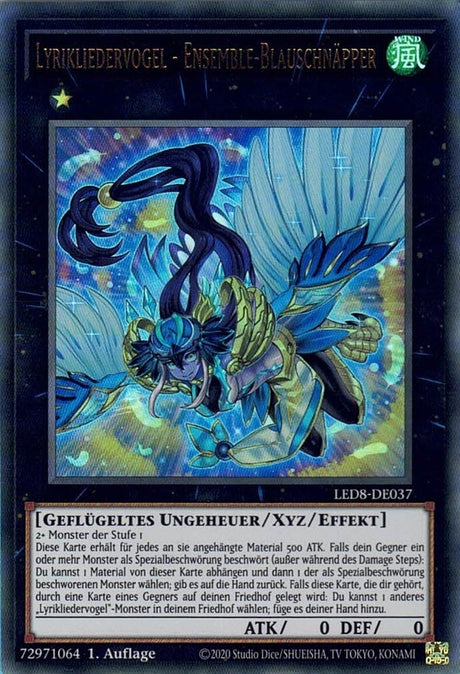 Lyrikliedervogel-Ensemble-Blauschnäpper - Ultra Rare - Divine Cards