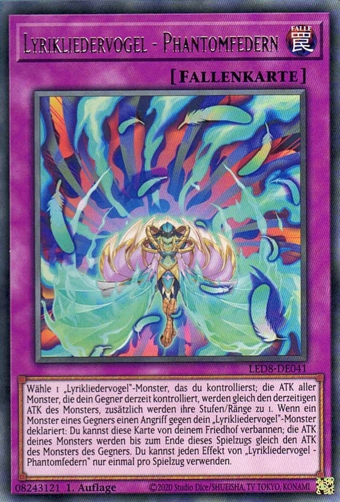 Lyrikliedervogel-Phantomfedern - Rare - Divine Cards