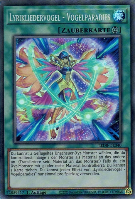 Lyrikliedervogel-Vogelparadies - Super Rare - Divine Cards