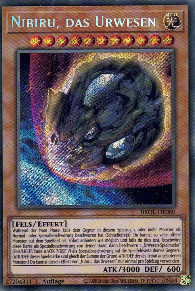 Nibiru, das Urwesen - Secret Rare - Divine Cards