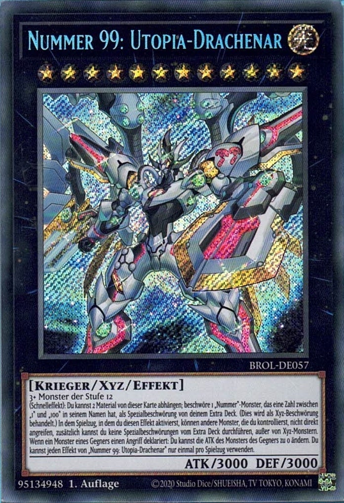 Nummer 99: Utopia-Drachenar - Secret Rare - Divine Cards