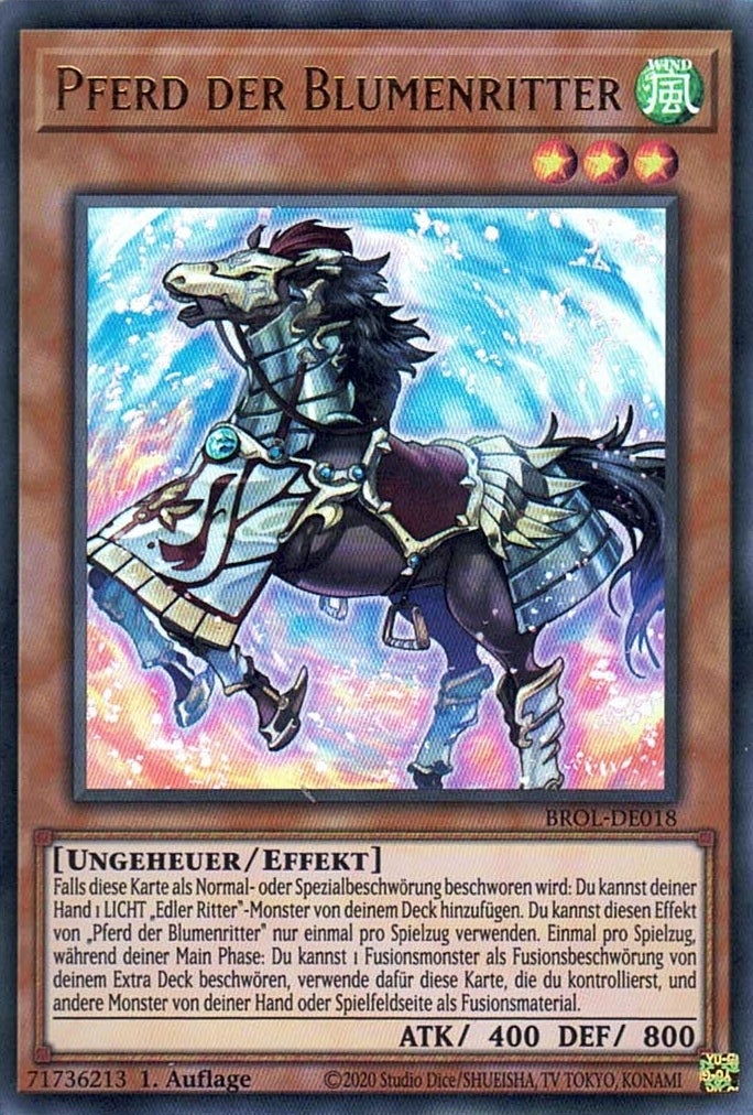 Pferd der Blumenritter - Ultra Rare - Divine Cards