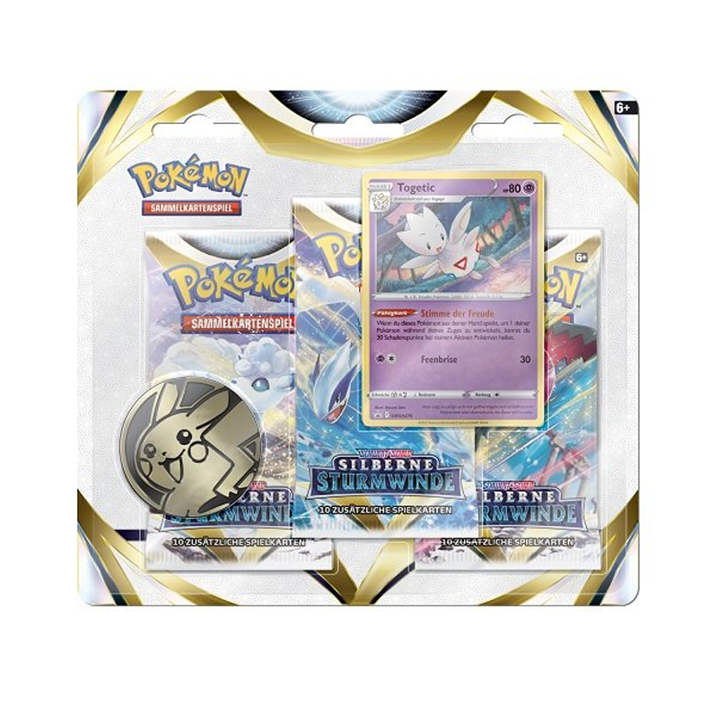 Pokemon Silberne Sturmwinde 3-Pack-Blister Togetic (deutsch)