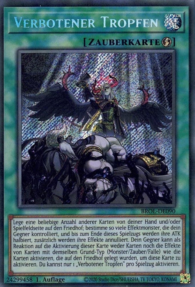 Verbotener Tropfen - Secret Rare - Divine Cards